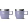 imageYETI Rambler 6 oz Stackable Mug Stainless Steel Vacuum Insulated EspressoCoffee Mug 2 PackCosmic Lilac