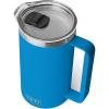 imageYETI Rambler 64 oz Pitcher Vacuum Insulated Stainless Steel with MagSlider Lid Tropical PinkBig Wave Blue