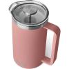 imageYETI Rambler French Press Coffee Maker with GroundsControl FilterSandstone Pink