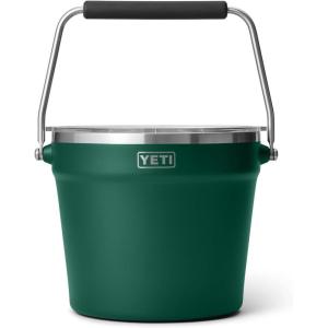 imageYETI BeverageIce Bucket Holds 6 Longnecks or 3 Bottles of WineBlack Forest Green