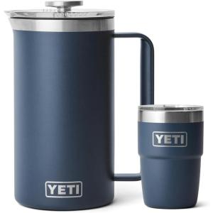 imageYETI French Press Coffee Set 1 Rambler 34 oz French Press and 1 Rambler 8 oz Cup Navy
