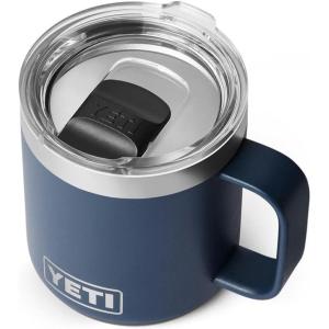imageYETI Rambler 10 oz Ceramic Lined Stackable Mug Vacuum Insulated Stainless Steel with MagSlider Lid Tropical PinkNavy