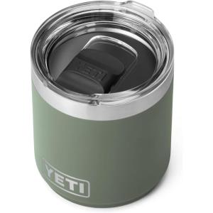imageYETI Rambler 10 oz Stackable Lowball 20 Vacuum Insulated Stainless Steel with MagSlider Lid SeafoamCamp Green
