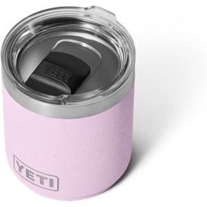 imageYETI Rambler 10 oz Stackable Lowball 20 Vacuum Insulated Stainless Steel with MagSlider Lid SeafoamCherry Blossom  Textured