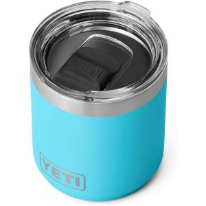 imageYETI Rambler 10 oz Stackable Lowball 20 Vacuum Insulated Stainless Steel with MagSlider Lid SeafoamReef Blue