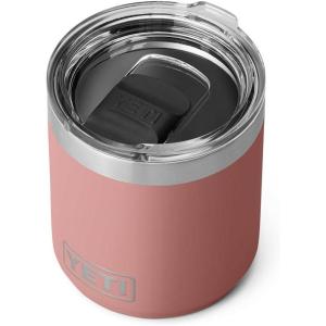 imageYETI Rambler 10 oz Stackable Lowball 20 Vacuum Insulated Stainless Steel with MagSlider Lid SeafoamSandstone Pink