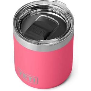 imageYETI Rambler 10 oz Stackable Lowball 20 Vacuum Insulated Stainless Steel with MagSlider Lid SeafoamTropical Pink