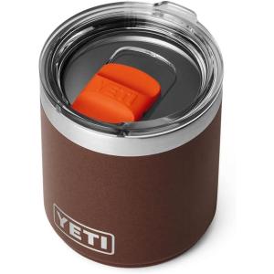 imageYETI Rambler 10 oz Stackable Lowball 20 Vacuum Insulated Stainless Steel with MagSlider Lid SeafoamWetlands Brown
