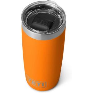 imageYETI Rambler 10 oz Tumbler Stainless Steel Vacuum Insulated with MagSlider Lid WhiteOrange