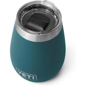 imageYETI Rambler 10 oz Wine Tumbler Vacuum Insulated Stainless Steel with MagSlider Lid NavyAgave Teal