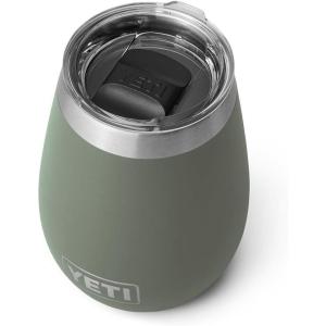 imageYETI Rambler 10 oz Wine Tumbler Vacuum Insulated Stainless Steel with MagSlider Lid NavyCamp Green