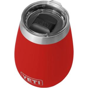imageYETI Rambler 10 oz Wine Tumbler Vacuum Insulated Stainless Steel with MagSlider Lid NavyCanyon Red