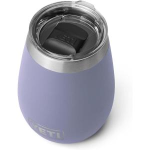 imageYETI Rambler 10 oz Wine Tumbler Vacuum Insulated Stainless Steel with MagSlider Lid NavyCosmic Lilac