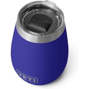 imageYETI Rambler 10 oz Wine Tumbler Vacuum Insulated Stainless Steel with MagSlider Lid NavyOffshore Blue