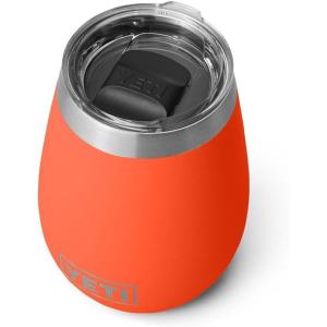 imageYETI Rambler 10 oz Wine Tumbler Vacuum Insulated Stainless Steel with MagSlider Lid NavyPapaya