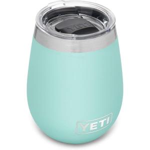 imageYETI Rambler 10 oz Wine Tumbler Vacuum Insulated Stainless Steel with MagSlider Lid NavySeafoam