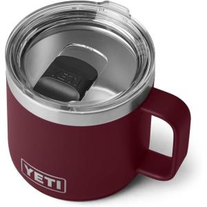 imageYETI Rambler 14 oz Stackable Mug Vacuum Insulated Stainless Steel with MagSlider LidWild Vine Red