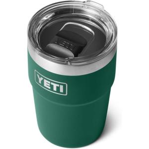 imageYETI Rambler 16 oz Stackable Tumbler Vacuum Insulated Stainless Steel with MagSlider LidBlack Forest Green