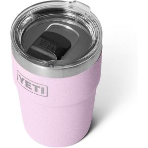 imageYETI Rambler 16 oz Stackable Tumbler Vacuum Insulated Stainless Steel with MagSlider LidCherry Blossom  Textured