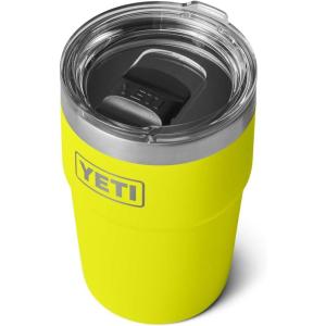 imageYETI Rambler 16 oz Stackable Tumbler Vacuum Insulated Stainless Steel with MagSlider LidFirefly Yellow