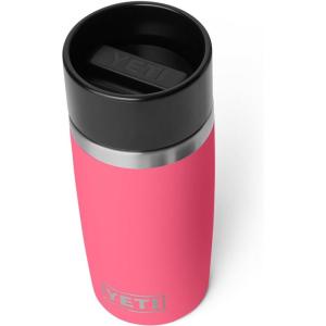 imageYETI Rambler 16 oz Travel Bottle Stainless Steel Vacuum Insulated with Leakproof Commuter Cap NavyTropical Pink