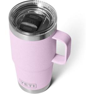 imageYETI Rambler 20 oz Travel Mug Stainless Steel Vacuum Insulated with Stronghold LidCherry Blossom  Textured