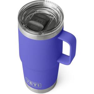 imageYETI Rambler 20 oz Travel Mug Stainless Steel Vacuum Insulated with Stronghold LidUltramarine Violet