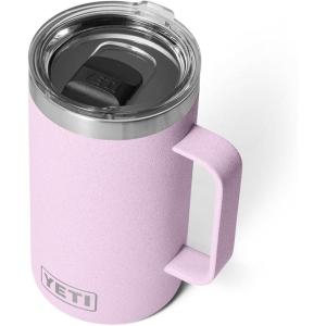 imageYETI Rambler 24 oz Mug Vacuum Insulated Stainless Steel with MagSlider LidCherry Blossom  Textured