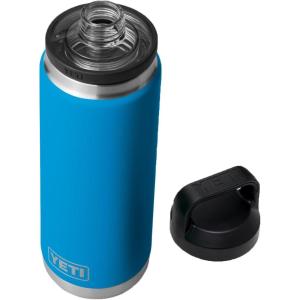 imageYETI Rambler 26 oz Bottle Vacuum Insulated Leakproof Stainless Steel with Chug CapBig Wave Blue