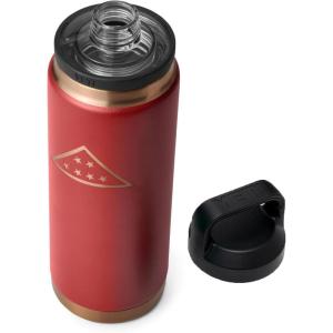 imageYETI Rambler 26 oz Bottle Vacuum Insulated Leakproof Stainless Steel with Chug CapFolds of Honor  Brick