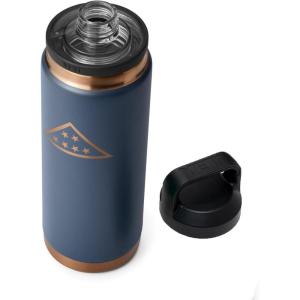 imageYETI Rambler 26 oz Bottle Vacuum Insulated Leakproof Stainless Steel with Chug CapFolds of Honor  Navy