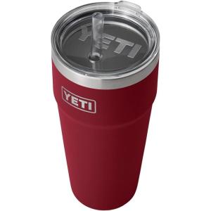 imageYETI Rambler 26 oz Straw Cup Vacuum Insulated Stainless Steel with Straw LidHarvest Red
