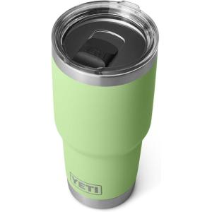 imageYETI Rambler 30 oz Stainless Steel Vacuum Insulated Tumbler wMagSlider Lid SeafoamKey Lime