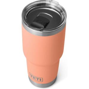 imageYETI Rambler 30 oz Stainless Steel Vacuum Insulated Tumbler wMagSlider Lid SeafoamLow Country Peach