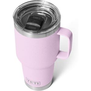 imageYETI Rambler 30 oz Travel Mug Stainless Steel Vacuum Insulated with Stronghold LidCherry Blossom  Textured