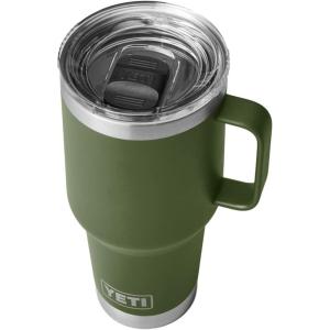 imageYETI Rambler 30 oz Travel Mug Stainless Steel Vacuum Insulated with Stronghold LidHighlands Olive