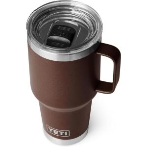 imageYETI Rambler 30 oz Travel Mug Stainless Steel Vacuum Insulated with Stronghold LidWetlands Brown