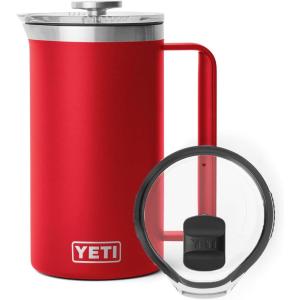 imageYETI Rambler 34 oz French Press with MagSlider Pitcher Lid Set Rescue Red