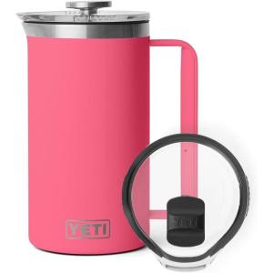 imageYETI Rambler 34 oz French Press with MagSlider Pitcher Lid Set Tropical Pink