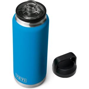 imageYETI Rambler 36 oz Bottle Vacuum Insulated Leakproof Stainless Steel with Chug CapBig Wave Blue