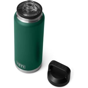 imageYETI Rambler 36 oz Bottle Vacuum Insulated Leakproof Stainless Steel with Chug CapBlack Forest Green