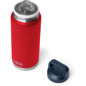 imageYETI Rambler 36 oz Bottle Vacuum Insulated Leakproof Stainless Steel with Chug CapRescue RedWhiteNavy