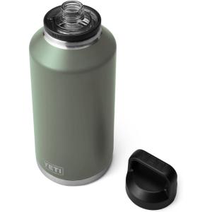 imageYETI Rambler 64 oz Bottle Vacuum Insulated Stainless Steel with Chug Cap NavyCamp Green