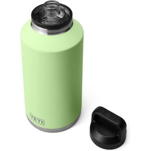 imageYETI Rambler 64 oz Bottle Vacuum Insulated Stainless Steel with Chug Cap NavyKey Lime