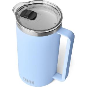 imageYETI Rambler 64 oz Pitcher Vacuum Insulated Stainless Steel with MagSlider Lid Tropical PinkBig Sky Blue