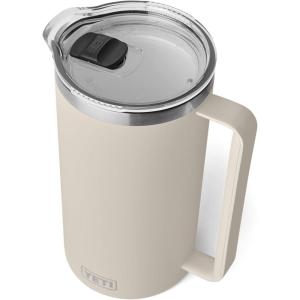 imageYETI Rambler 64 oz Pitcher Vacuum Insulated Stainless Steel with MagSlider Lid Tropical PinkCape Taupe