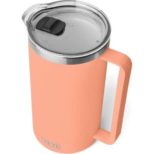 imageYETI Rambler 64 oz Pitcher Vacuum Insulated Stainless Steel with MagSlider Lid Tropical PinkLow Country Peach
