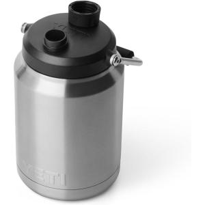 imageYETI Rambler Half Gallon Jug 20 Vacuum Insulated Leakproof Stainless Steel with MagCap BlackStainless