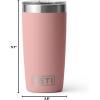 imageYETI Rambler 10 oz Tumbler Stainless Steel Vacuum Insulated with MagSlider Lid Cherry BlossomBaby Pink