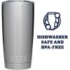 imageYETI Rambler 10 oz Tumbler Stainless Steel Vacuum Insulated with MagSlider Lid Cherry BlossomStainless
